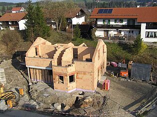 Neubau eines Hauses