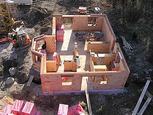 Neubau eines Hauses